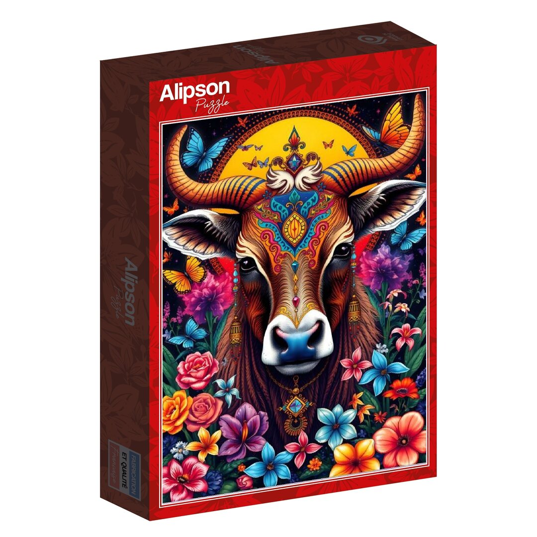 Alipson - The Cow and the Flower Secret - 1000 Teile Puzzle