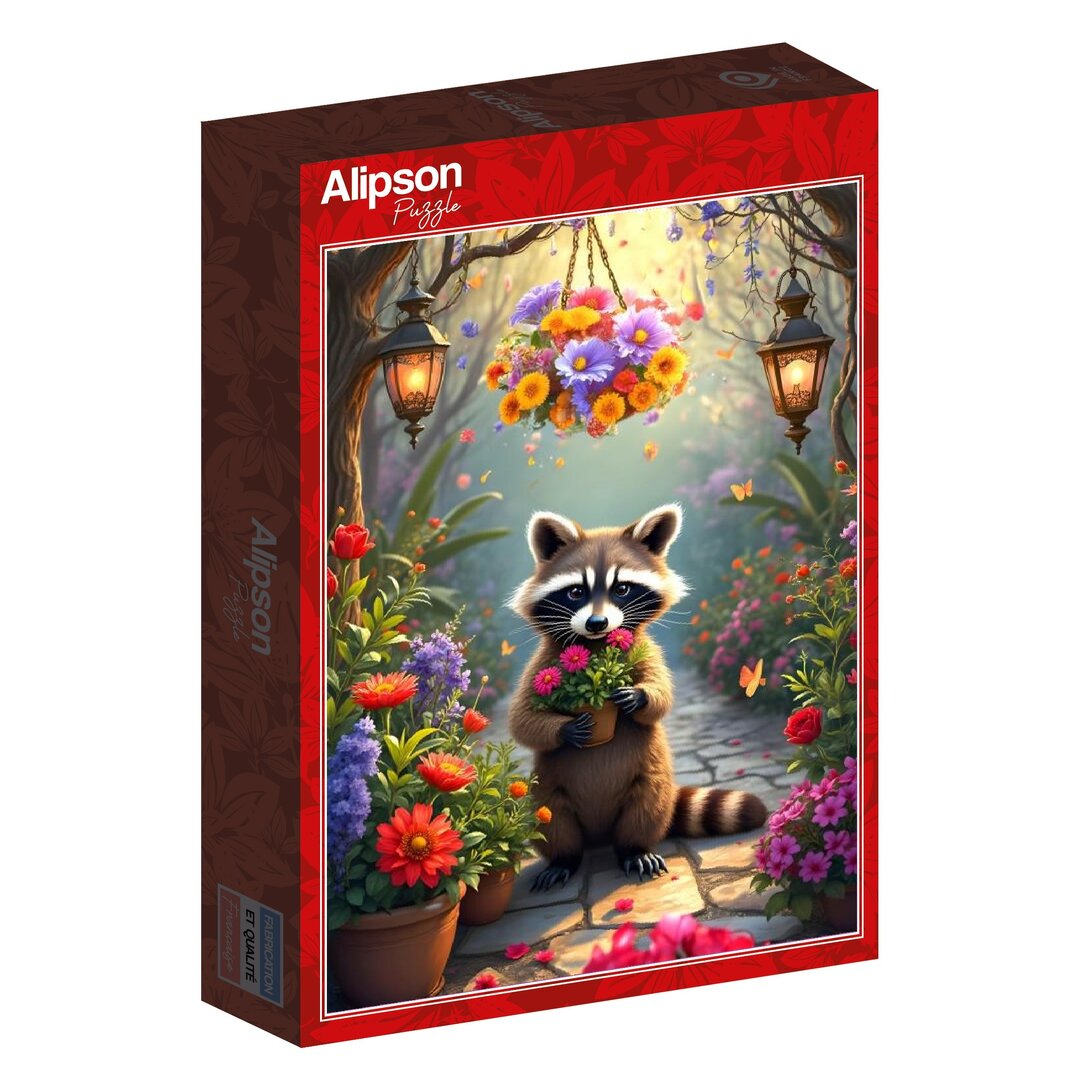 Alipson - Der geheime Garten des Waschbären - 500 Teile Puzzle