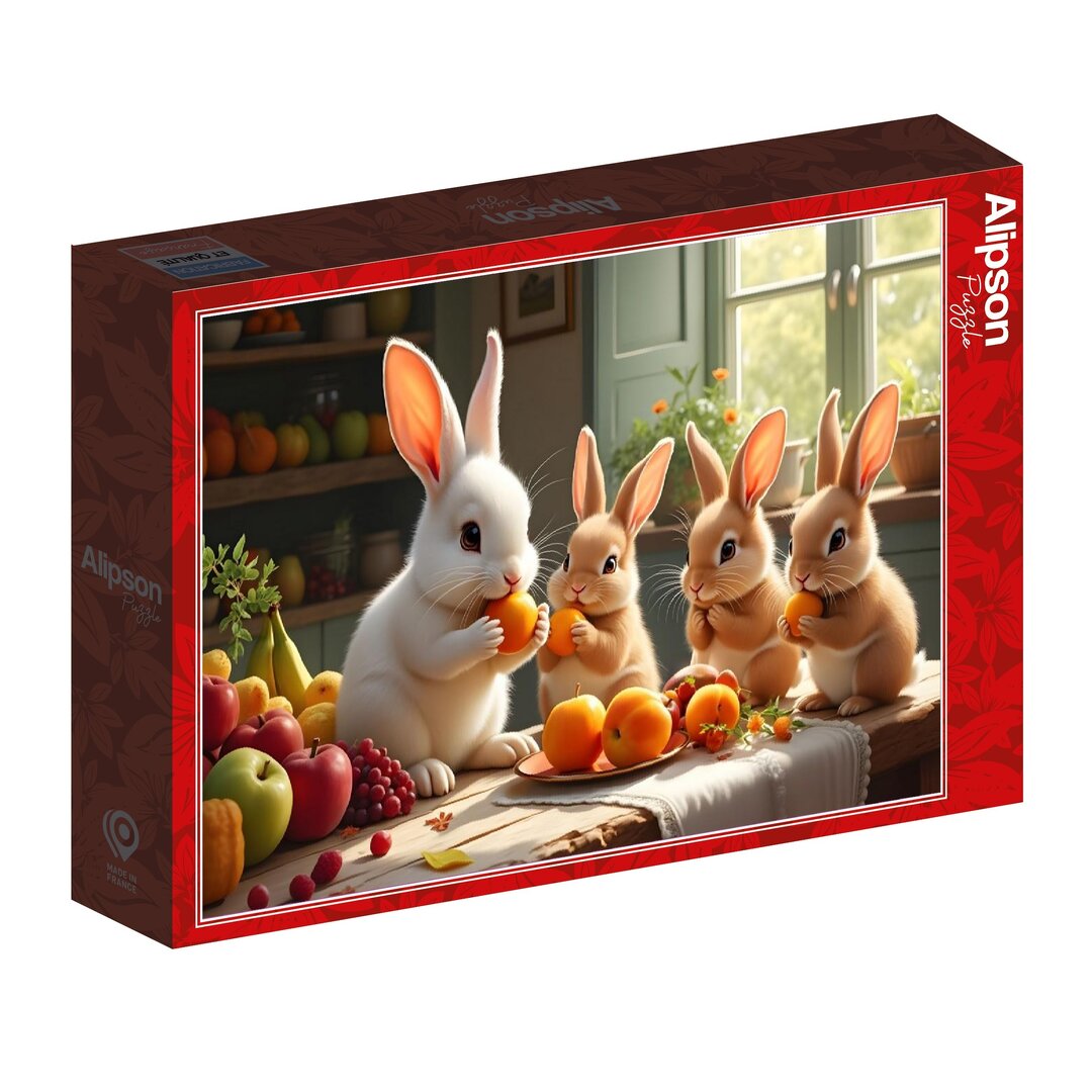 Alipson - Das Festmahl der kleinen Häschen - 1000 Teile Puzzle