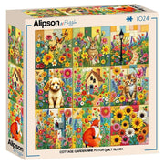 Alipson - Patchwork eines Landgartens - 1024 Teile Puzzle