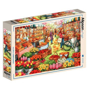 Alipson - Bunter Bauernmarkt - 1000 Teile Puzzle