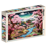 Alipson - Japanischer Tempel im Frühling - 1000 Teile Puzzle