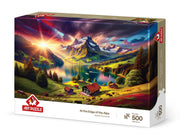 Art Puzzle - At the Edge of the Alps - 500 Teile Puzzle