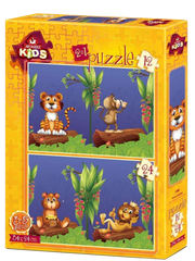 Art Puzzle Kids | The Friends in the Forest - 2er Set Puzzles