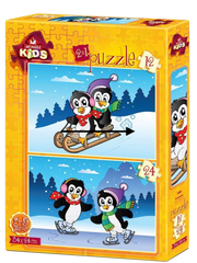 Art Puzzle Kids | The Penguins - 2er Set Puzzles