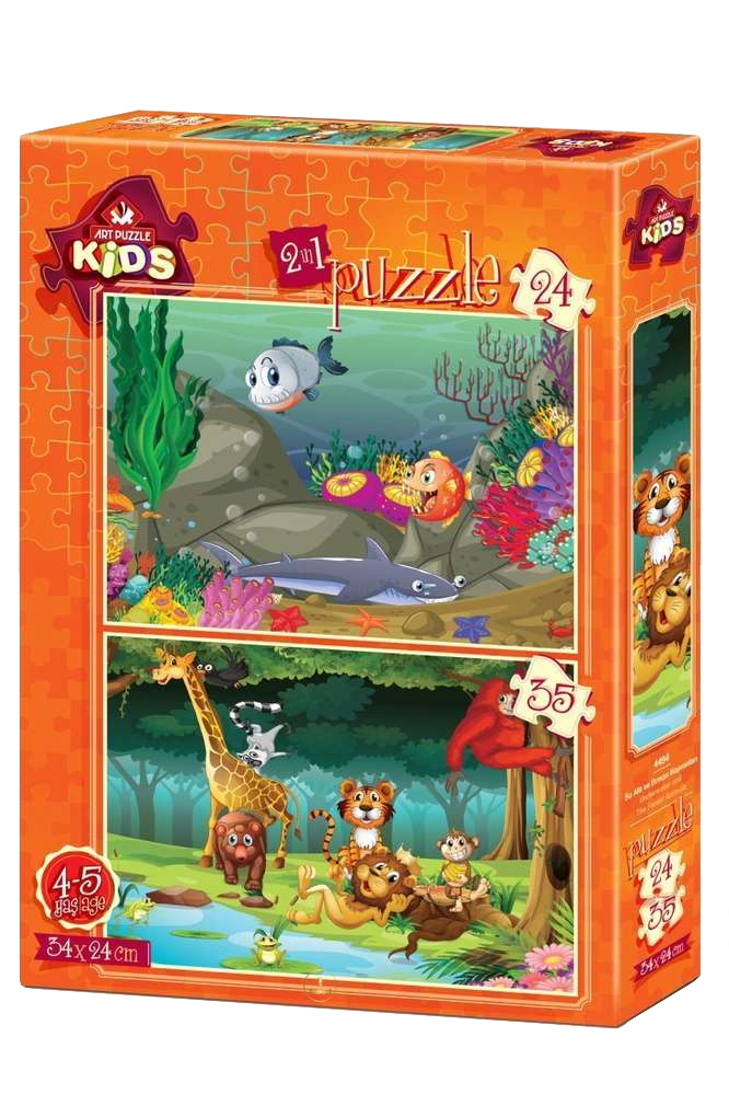 Art Puzzle Kids | Underwater & the Forest Animals -2er Set Puzzle - Nur CHF 11.90! Jetzt kaufen auf fluxed.ch