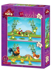 Art Puzzle Kids | Animals and Babies - 2er-Set Puzzle