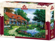 Art Puzzle - Garden with Swans - 1500 Teile Puzzle