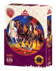 Art Puzzle | Puzzleuhr - The Jades - 570 Teile - 46 cm