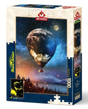 Art Puzzle - The Journey to the Moon - 1000 Teile Neon Puzzle