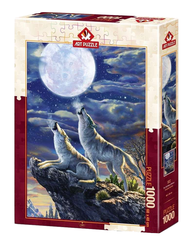 Art Puzzle | The Full Moon Wolves - 1000 Teile Puzzle - Nur CHF 17.90! Jetzt kaufen auf fluxed.ch