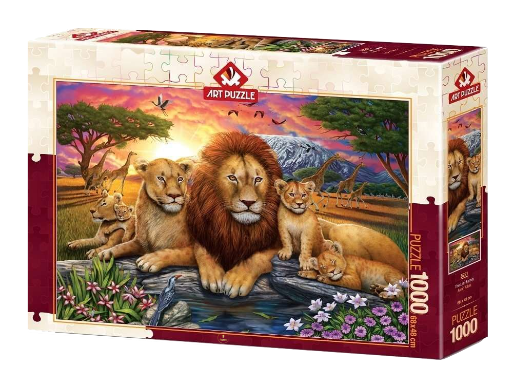 Art Puzzle | The Lion Family - 1000 Teile Puzzle - Nur CHF 17.90! Jetzt kaufen auf fluxed.ch