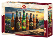 Art Puzzle | Retro Beer Bottles - 1000 Teile Puzzle