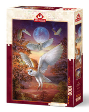Art Puzzle - Moonlight Owls - 1000 Teile Puzzle
