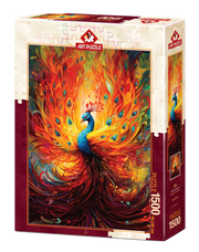 Art Puzzle | Colorful Peacock - 1500 Teile Puzzle