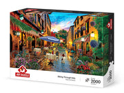 Art Puzzle - Biking Through Italy - 2000 Teile Puzzle