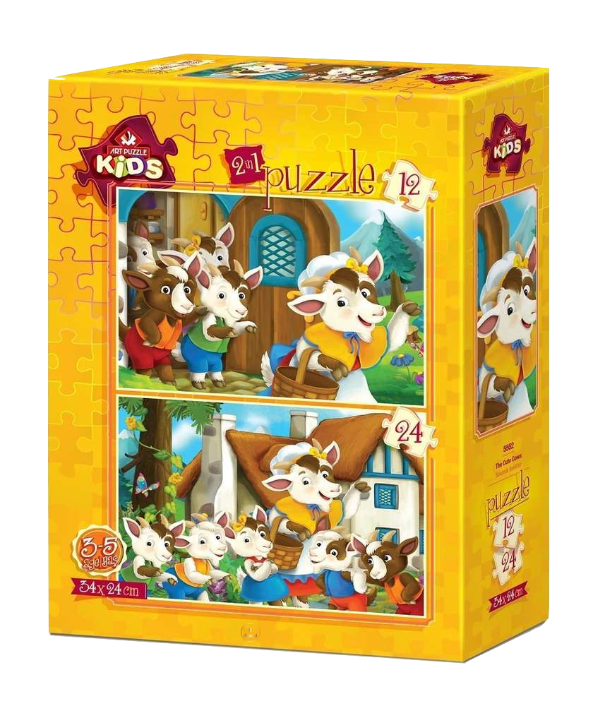 Art Puzzle Kids | The Cute Cows - 2er-Set Puzzle - Nur CHF 11.90! Jetzt kaufen auf fluxed.ch