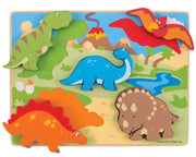 Bigjigs Toys - Chunky Lift Out Puzzle - Dinosaurs - 5 Teile Puzzl