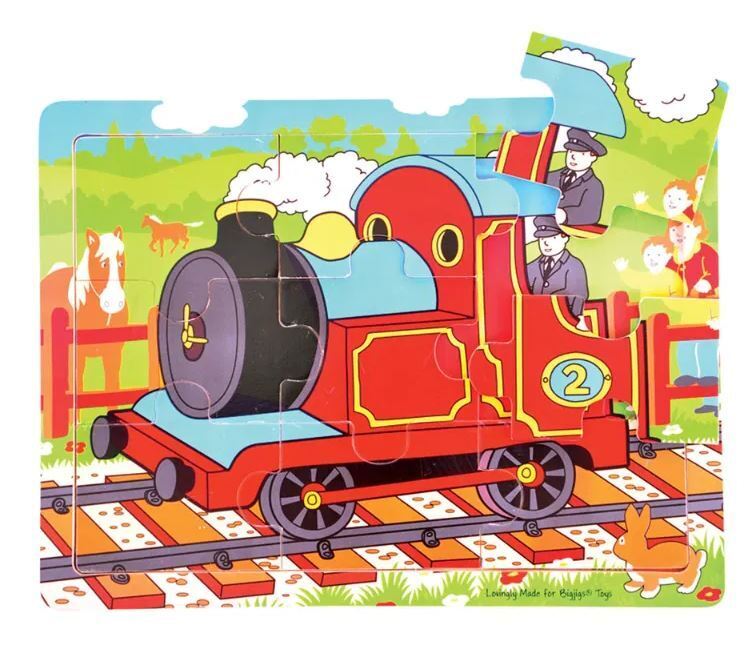 Bigjigs Toys - Tray Puzzle - Zug - 9 Teile Puzzle