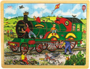 Bigjigs Toys - Rahmenpuzzle - Zug - 24 Teile - ab 3 Jahren