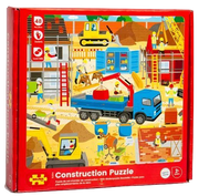 Bigjigs Toys | Bodenpuzzle - Baustelle - 48 Teile Holz