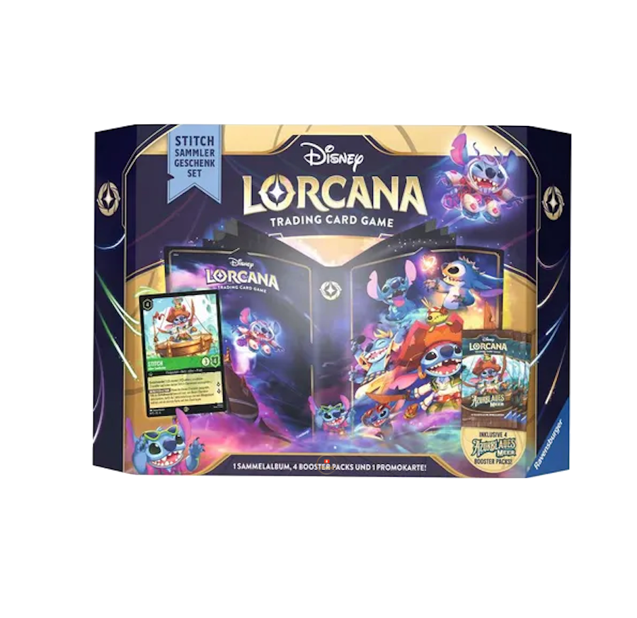Disney Lorcana: Azurblaues Meer - Stitch Sammler Geschen Set DE - Nur CHF 49.90! Jetzt kaufen auf fluxed.ch