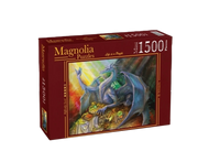 Magnolia Puzzles - Blue Dragon and Treasure - 1500 Mini Teile Puz