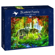 Bluebird - Summer Wolf Family - 1000 Teile Puzzle