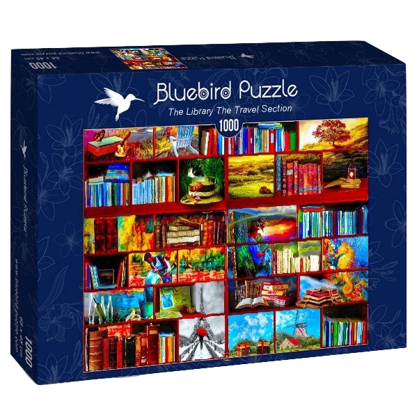 Bluebird - The Library the Travel Section - 1000 Teile Puzzle - Nur CHF 17.90! Jetzt kaufen auf fluxed.ch