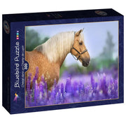Bluebird Kids - Cheval dans un Champ de Lupin - 300 Teile Puzzle
