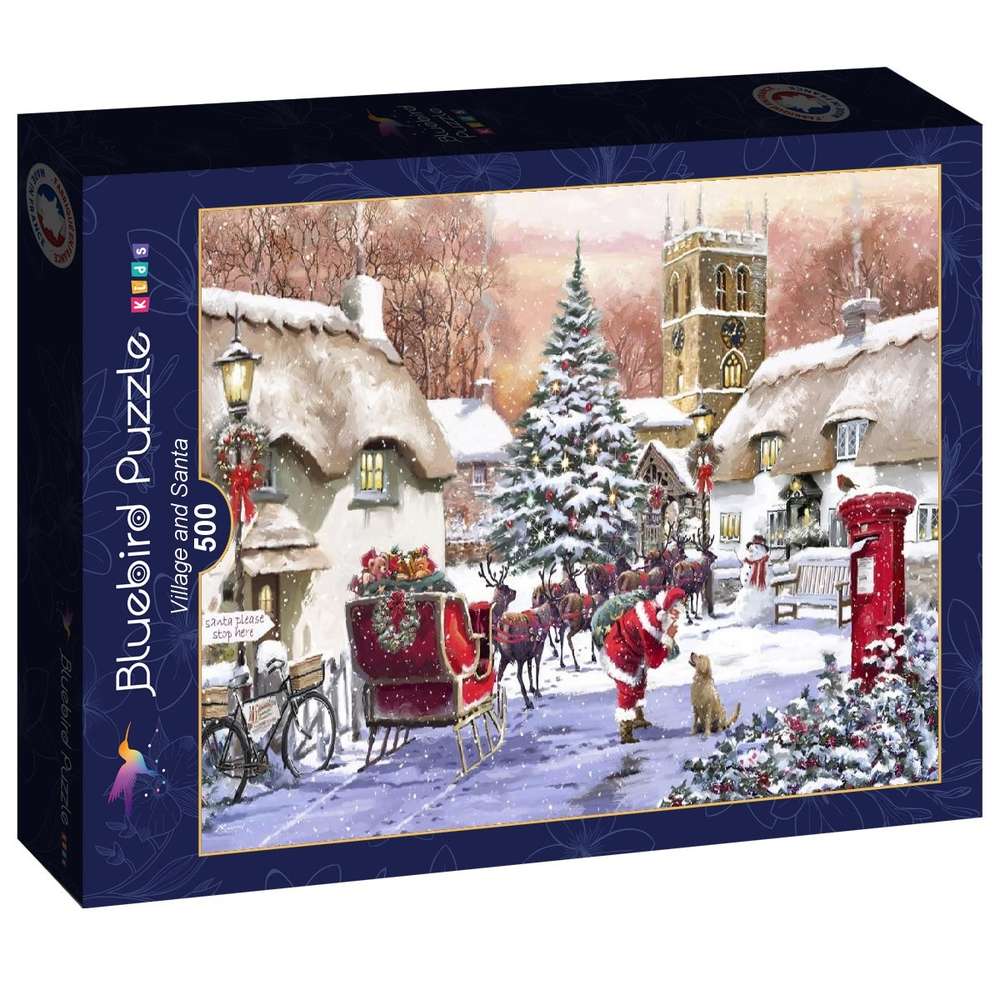 Bluebird | Village and Santa - 500 Teile Puzzle - Nur CHF 14.90! Jetzt kaufen auf fluxed.ch