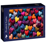 Bluebird | Coeurs Multicolores - 500 Teile Puzzle