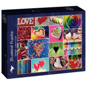 Bluebird | Collage - Love in Color - 1000 Teile Puzzle