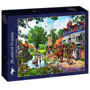 Bluebird | A Village in Summer - 500 Teile Puzzle