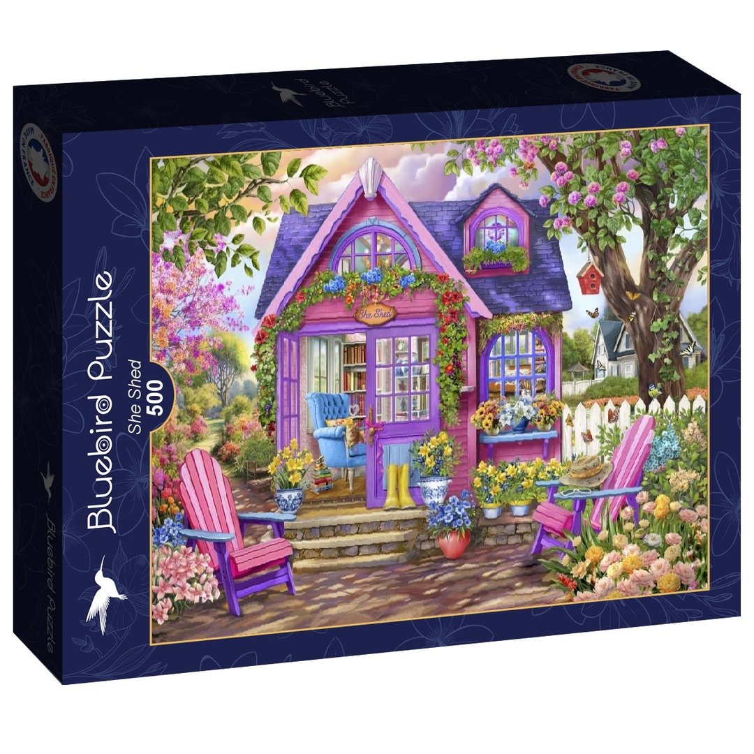 Bluebird | She Shed - 500 Teile Puzzle - Nur CHF 14.90! Jetzt kaufen auf fluxed.ch