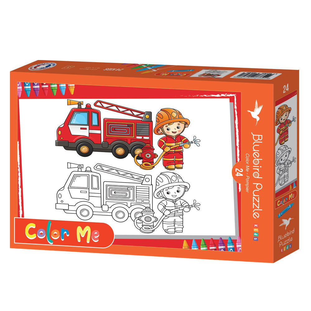 Bluebird Kids - Color Me - Pompier - 24 Teile Puzzle - Nur CHF 12.90! Jetzt kaufen auf fluxed.ch
