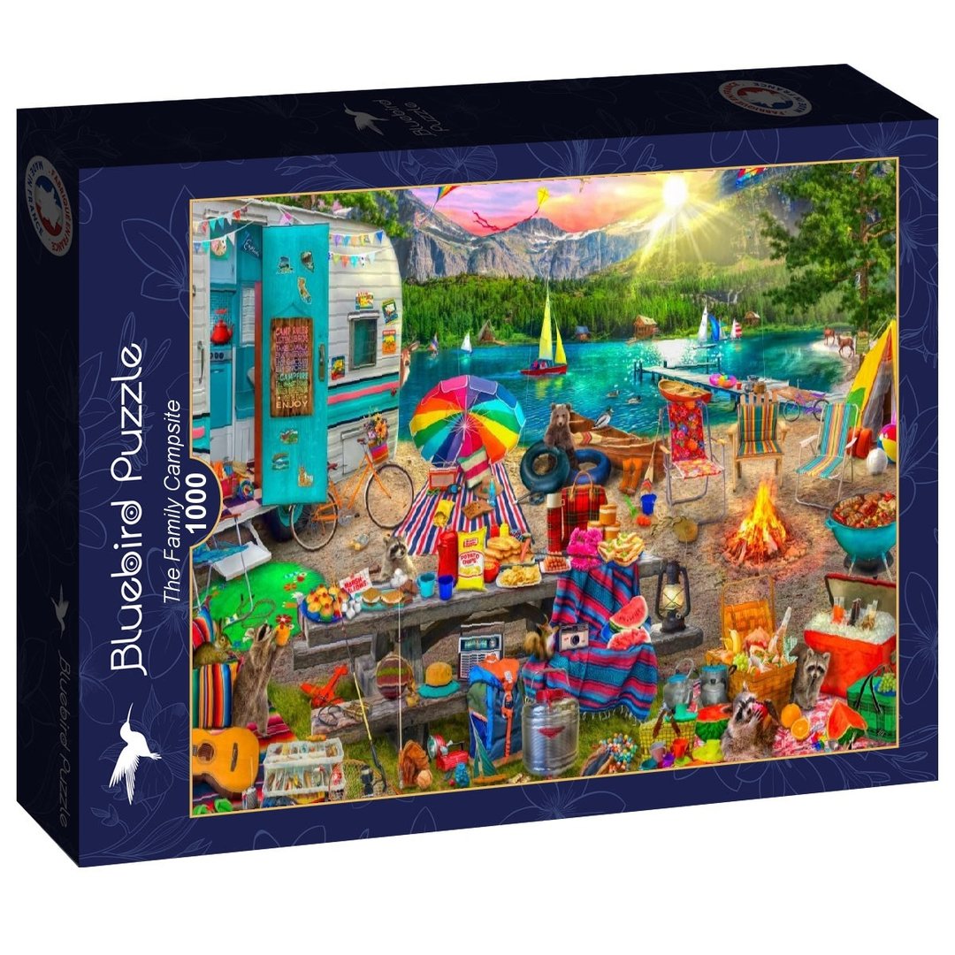 Bluebird - The Family Campsite - 1000 Teile Puzzle - Nur CHF 17.90! Jetzt kaufen auf fluxed.ch