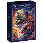 Bluebird - Floral Cat - 500 Teile Puzzle