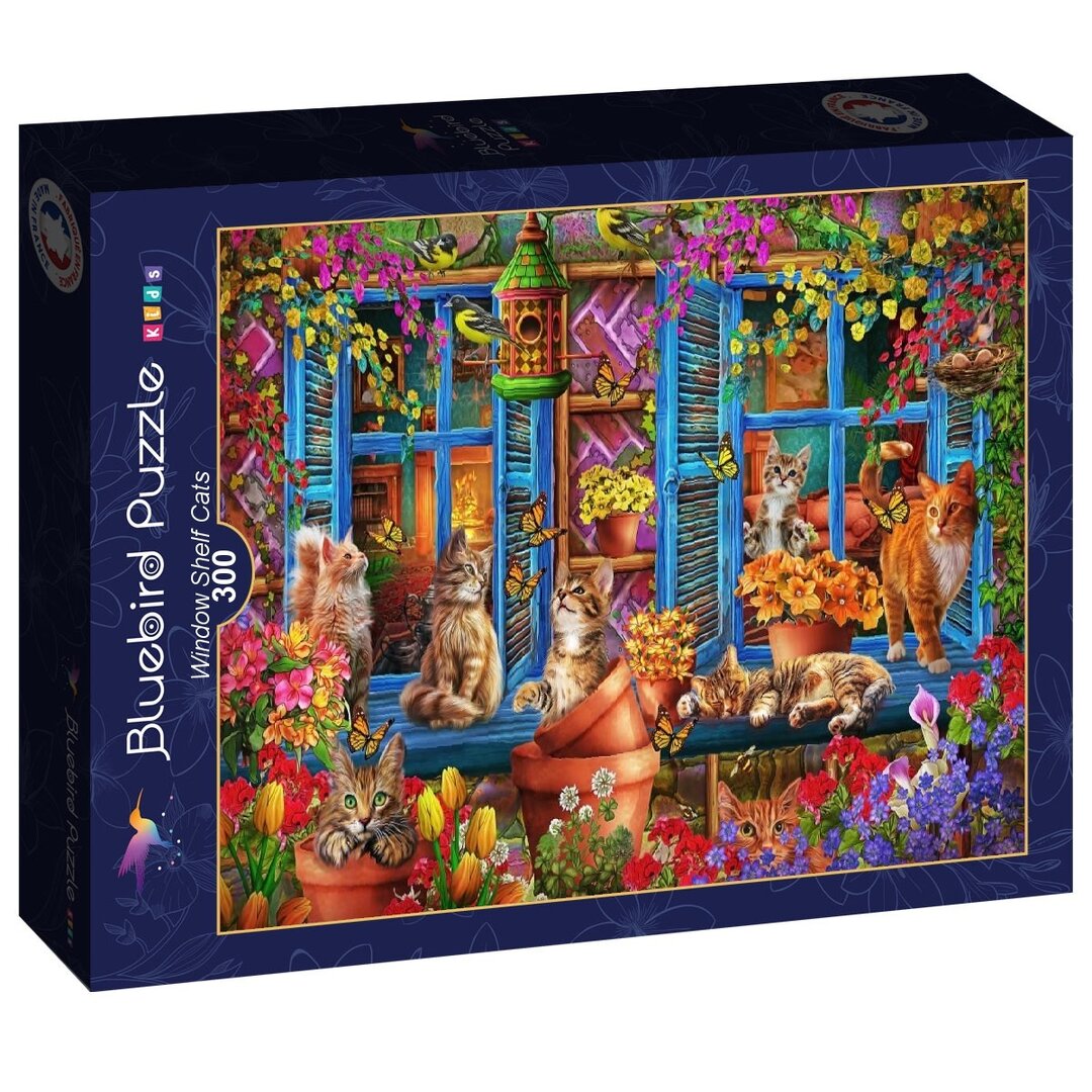 Bluebird Kids - Window Shelf Cats - 300 Teile Puzzle