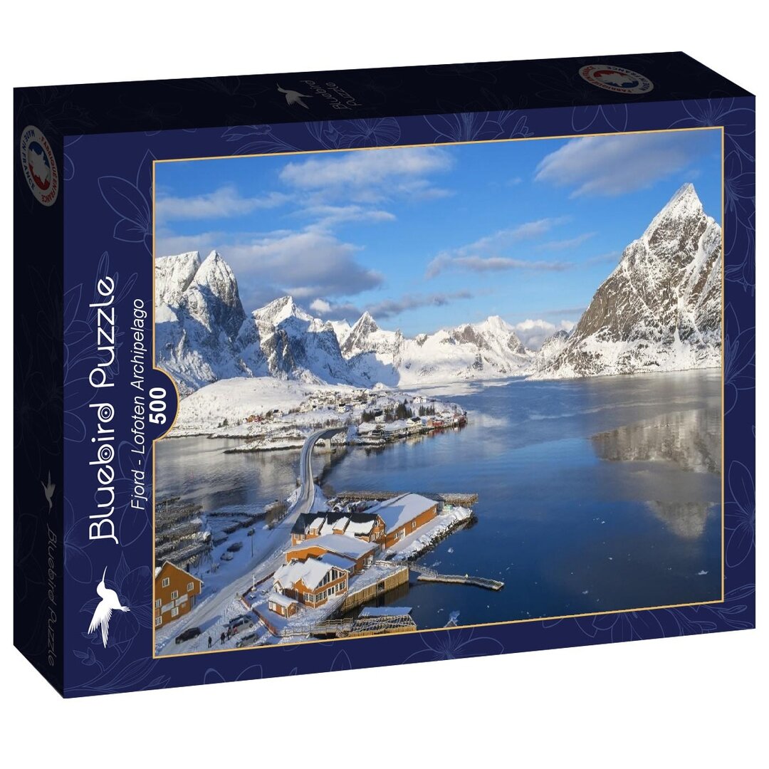 Bluebird - Fjord - Lofoten Archipelago - 500 Teile Puzzle