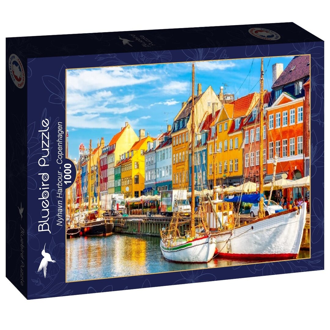 Bluebird - Nyhavn Harbour, Copenhagen - 1000 Teile Puzzle