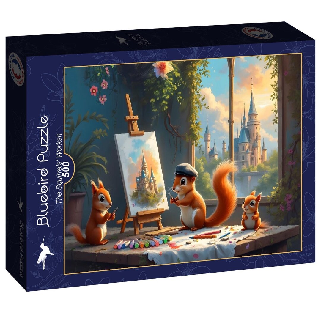 Bluebird - Die Eichhörnchenwerkstatt - 500 Teile Puzzle