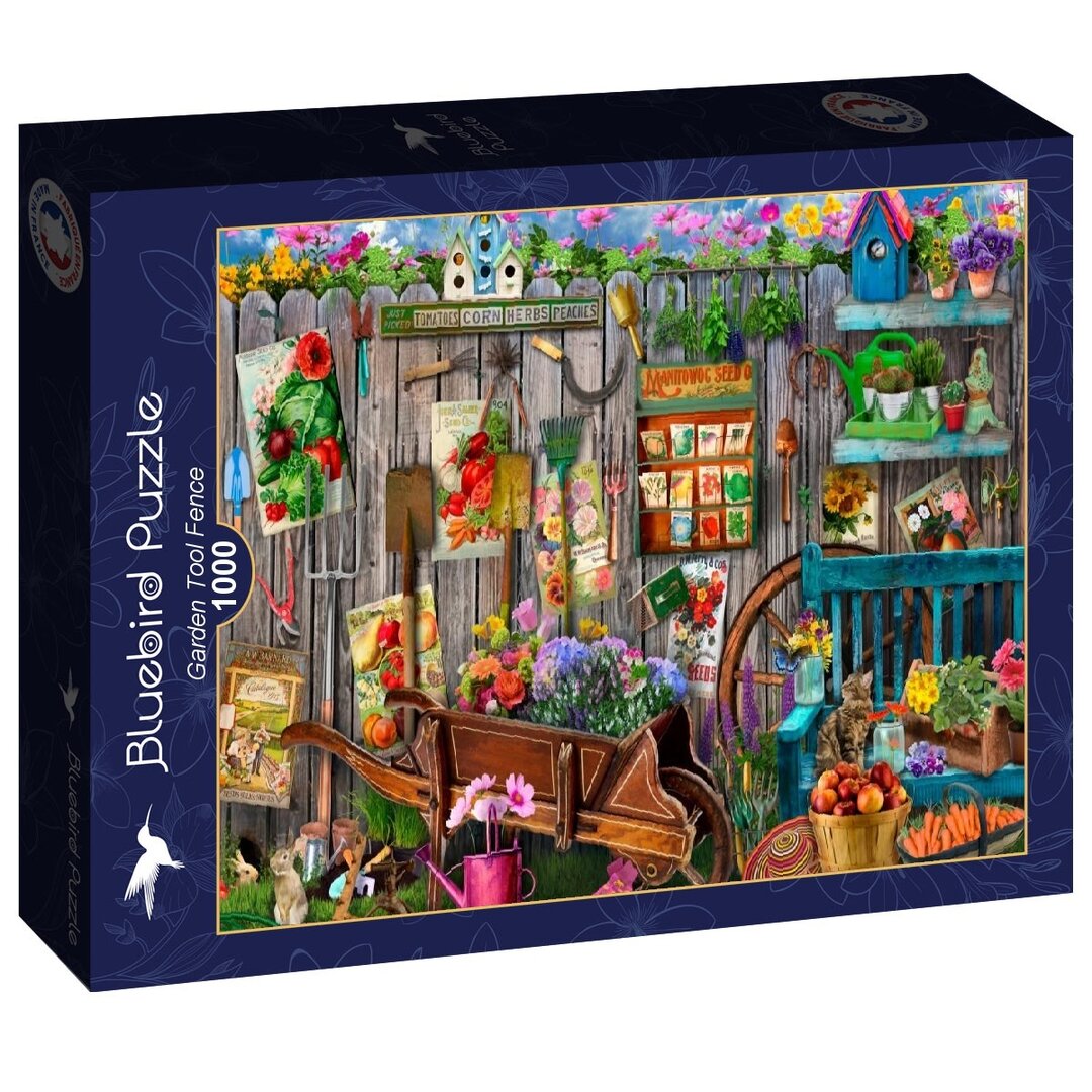 Bluebird - Garden Tool Fence - 1000 Teile Puzzle