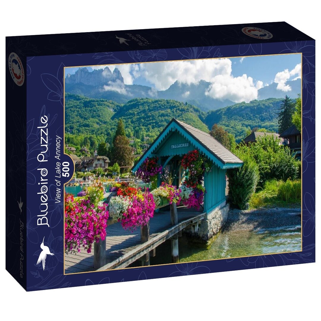 Bluebird - View of Lake Annecy - 500 Teile Puzzle