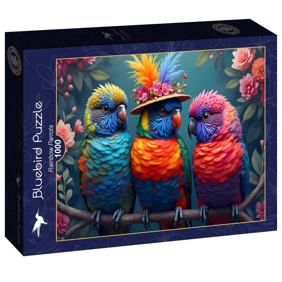 Bluebird - Regenbogenpapageien - 1000 Teile Puzzle