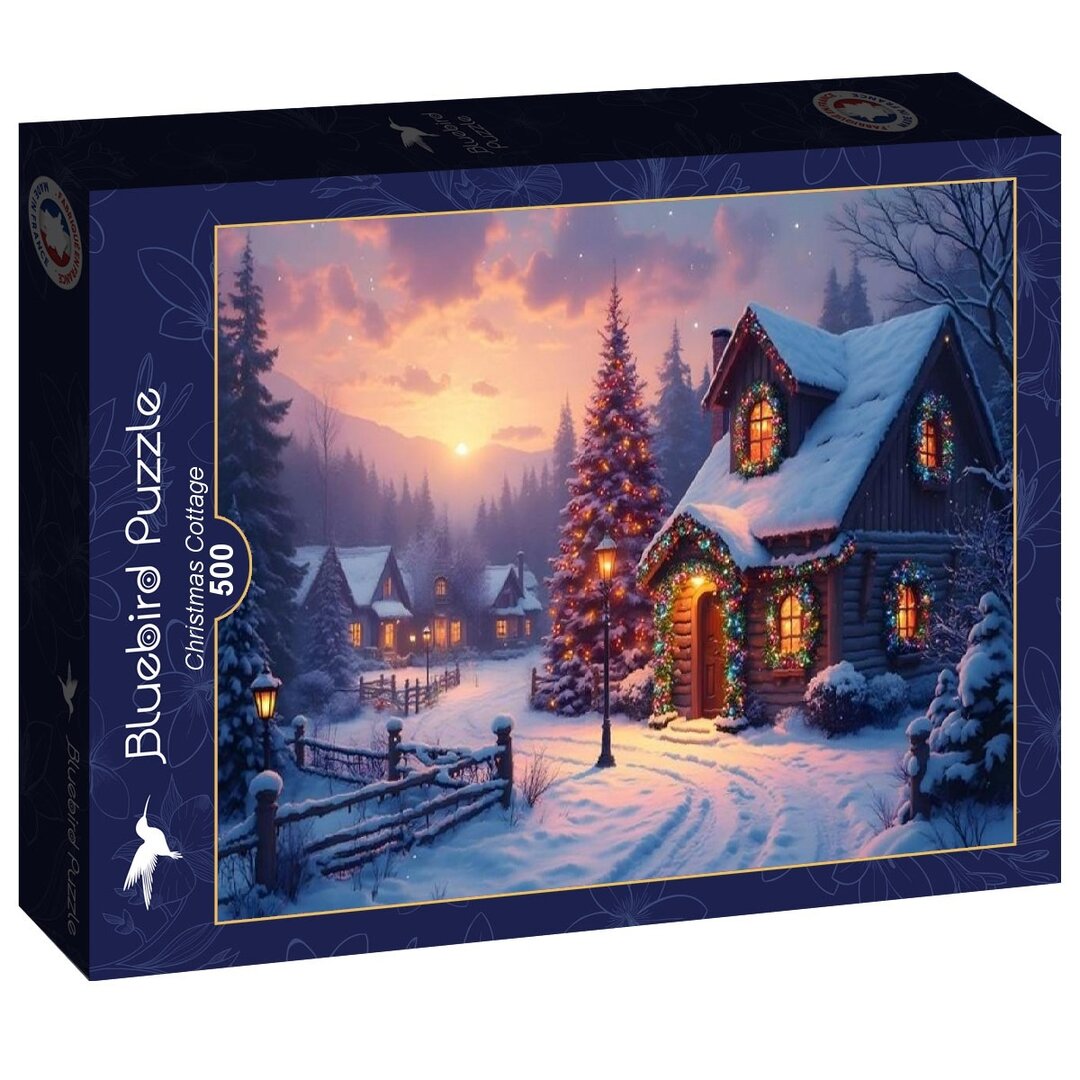 Bluebird - Cottage zur Weihnachtszeit - 500 Teile Puzzle