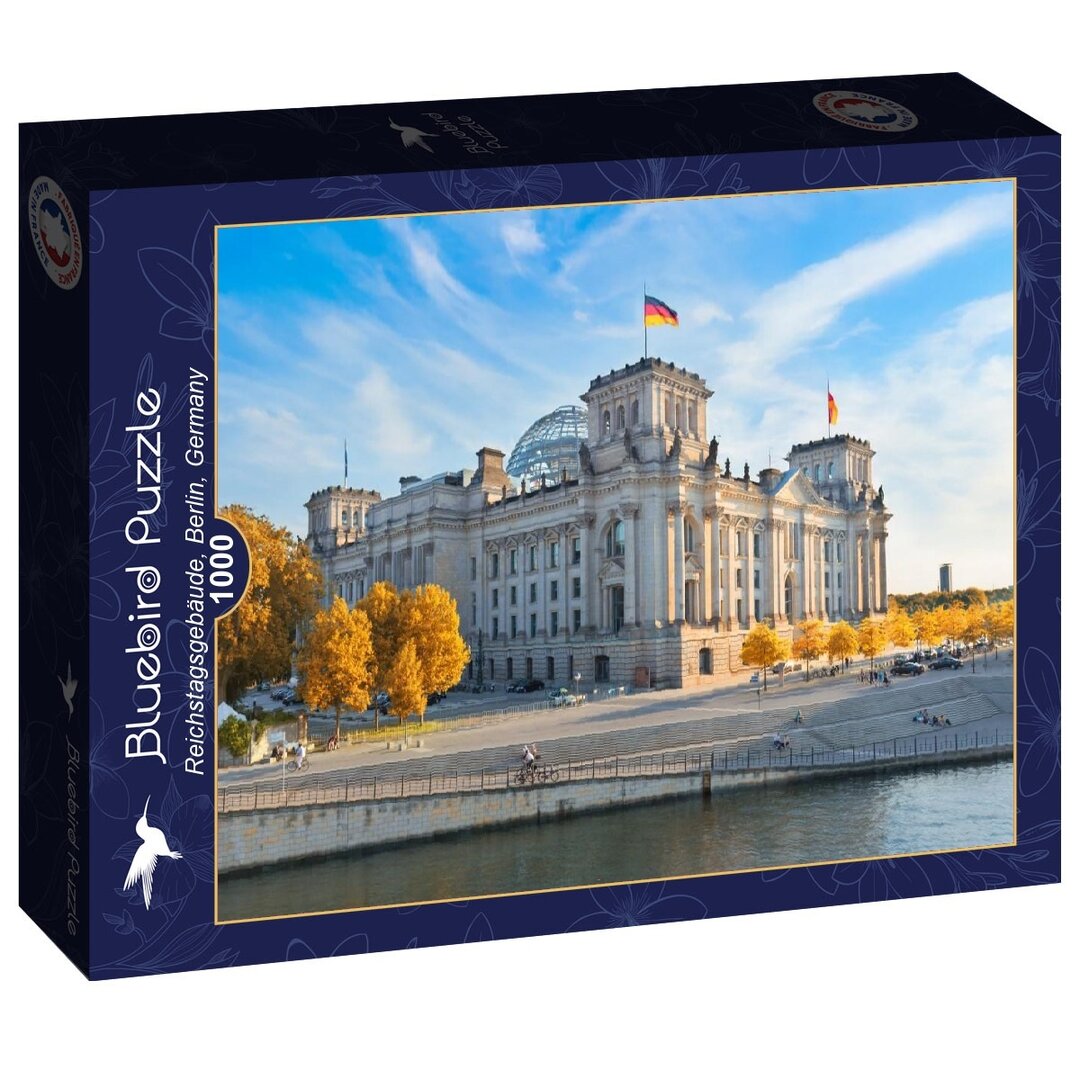 Bluebird - Reichstagsgebäude, Berlin, Deutschland - 1000 Teile Pu