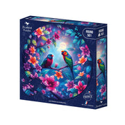 Bluebird - Les Oiseaux sur la Branche - 501 Teile rund Puzzle