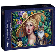 Bluebird - Die Dame und die Katze - 1000 Teile Puzzle