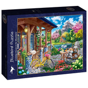 Bluebird - Abendhaus in den Bergen - 1000 Teile Puzzle